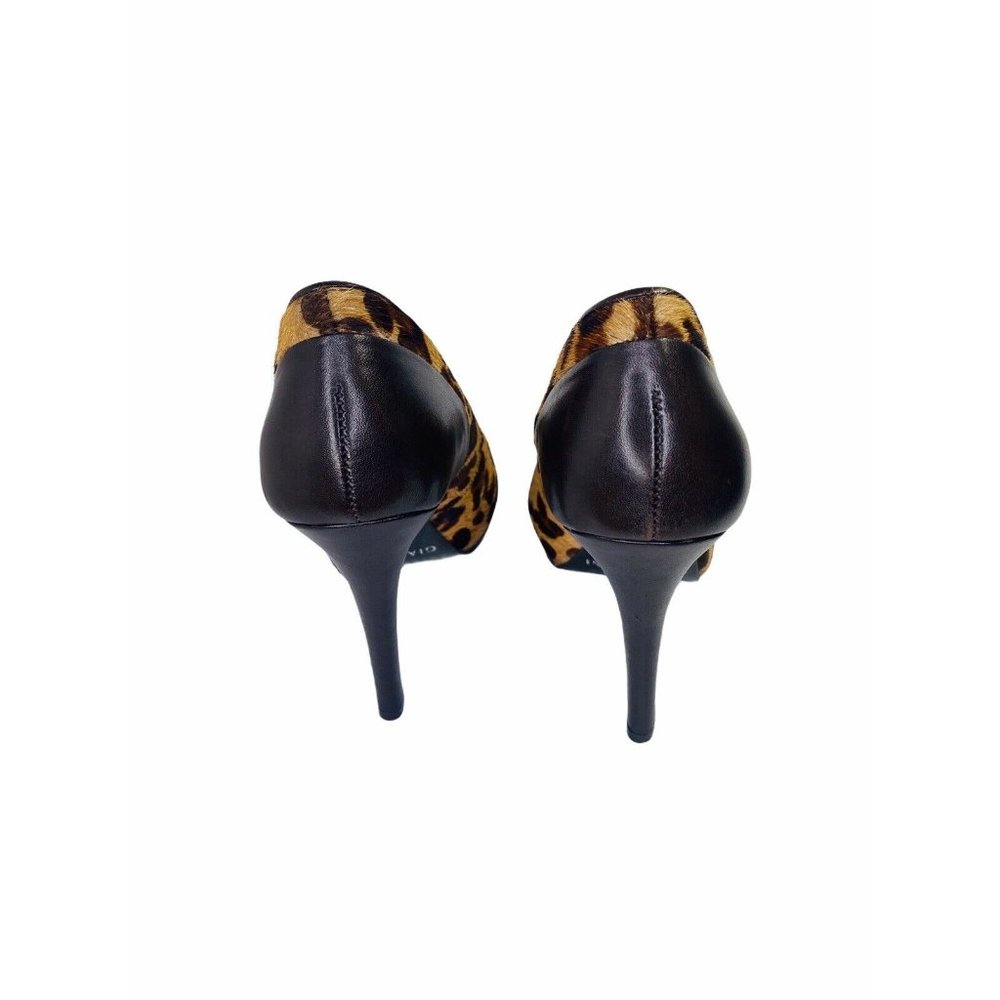 Gianni Bini Leopard Platform Heels Real Calf Hair & Leather 7.5M excellent! - Picture 4 of 10